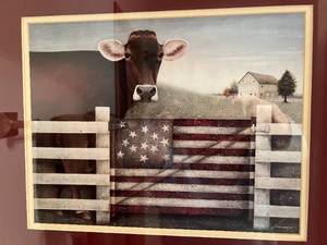lot 112 image: Cow Picture - Signed Herrero