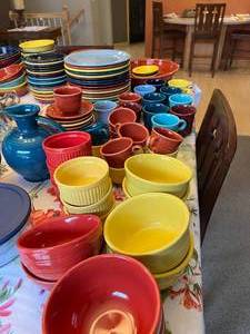 lot 125 image: Fiesta Ware - 114 Pieces