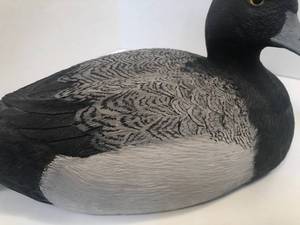 lot 109 image: Carved Wood Duck by M. Kurt Mohlis
