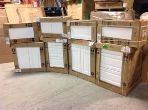 Lot of Assorted Kitchen Cabinets Customer Returns See Pictures