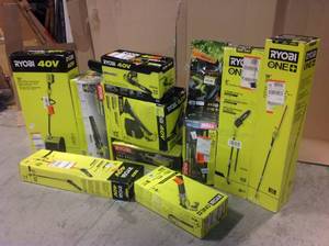Lot of Mixed Assorted Ryobi Lawn Care Items Customer Returns See Pictures