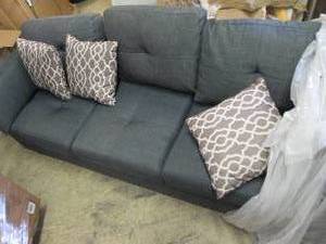 lot 32 image: ACME Laurissa sofa with pillows ret...