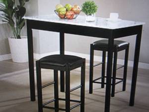 lot 39 image: linon tavern 3-pc counter set with ...