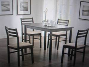 lot 45 image: monarch specialties casual 5pc dinin...