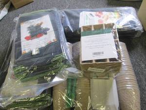 lot 54 image: lot of fabric grow bags and seed st...