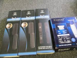 lot 57 image: 33 in 1 beard straigtners and a el...