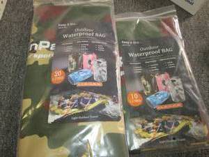 lot 66 image: 2 outdoor water proof bags ...