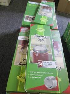 lot 71 image: 50 packages of 24 wide mouth cannin...