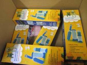 lot 78 image: box of pet hair removers, dog toys ...