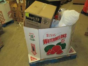 lot 91 image: palletgaylord of filing cabinet, f...