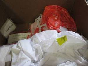 lot 113 image: box full of duvet covers ...