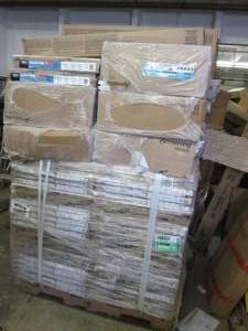 lot 165 image: big pallet of ceiling tile ...