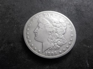 1892 CC Morgan Silver Dollar