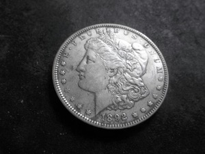 1892 O Morgan Silver Dollar