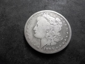 1893 CC Morgan Silver Dollar