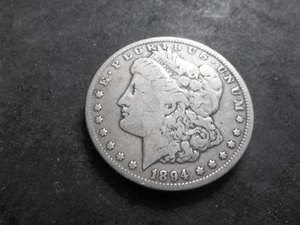 1894 O Morgan Silver Dollar