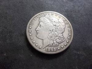 1898 S Morgan Silver Dollar