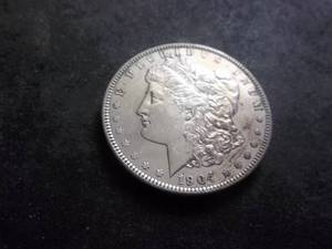 1904 O Morgan Silver Dollar