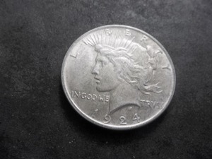 1924 Morgan Silver Dollar