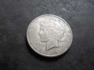 1922 S Silver Peace Dollar