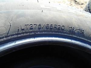 Qty of 4 Michelin LTX AT 2 LT27565R20. Tires appeox 832 tread. As shown.