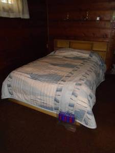 Full size bed with headboard. Includes all shown in pictures. As shown.
