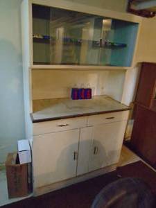 Kitchenutility storagework station hutch. As shown.