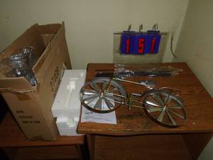 Bicycle whirly gig. New in box. As shown.