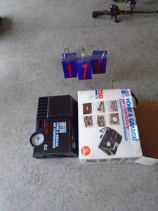 Home & garden 120 volt portable air compressor. New in box. As shown.