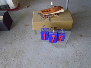 Tacklebox with tackle & pocket fisherman. As shown.
