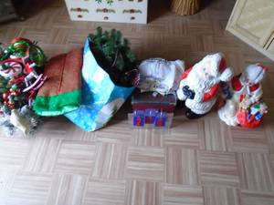 Misc Christmas items. As shown.