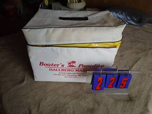 New Hallberg 6 pack of life preservers. As shown.