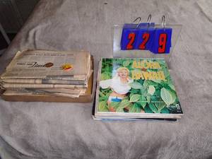 Assorted late 1960s Forest Lake Times with diamond jubilee button & coin. As shown.