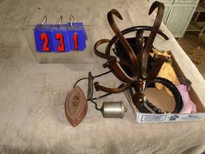 Coat hanger & misc. As shown.