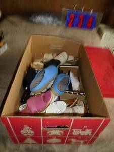 Box of womens shoes. Size 89 As shown.