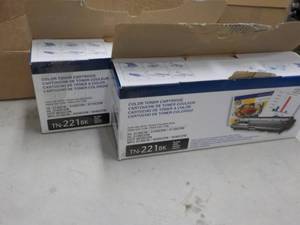 Brother 2 TN-221 BK Toner Cartridge...