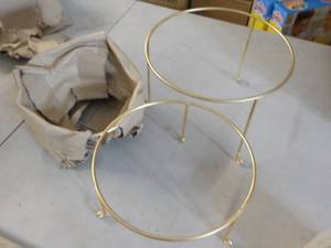 3 Gold Round Multipurpose Stands 7 ...