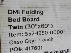 DMI Folding Twin Size Bed Boards...