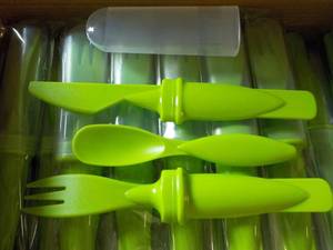 Case of 50 Lime Green Plastic Cutle...