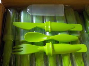 Case of 50 Lime Green Plastic Cutle...