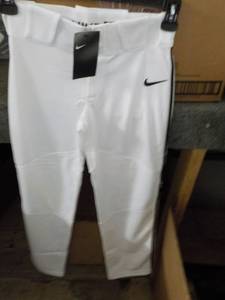 8 Nike Boys Baseball Pants White wi...
