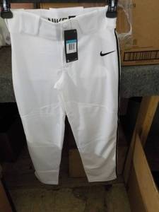 9 Nike Boys Baseball Pants White wi...