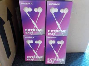 4 Magnavox Extreme Bass Ear Buds wi...
