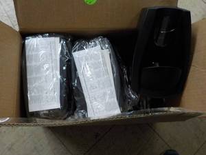 6 Foaming Soap Black Dispensers...