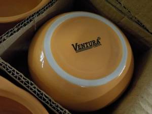 24 Ventura Peach Soup Bowls...