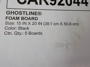 40 Foam Boards 15 x 20 in Black fo...