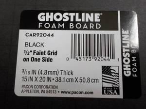 50 Foam Boards 15 x 20 in Black fo...