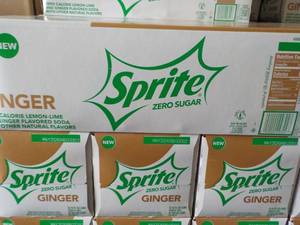 4 - 12 packs Sprite Ginger Zero Sug...