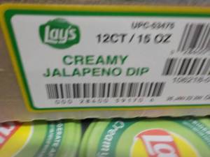 12 Pack Lays Creamy Jalapeno Dip...