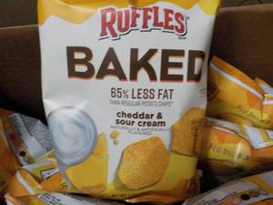 Case of Ruffles Baked Cheddar and s...